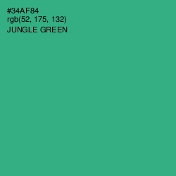 #34AF84 - Jungle Green Color Image