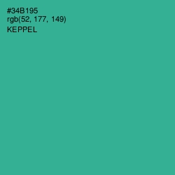 #34B195 - Keppel Color Image