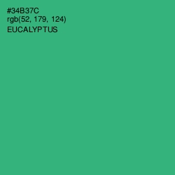 #34B37C - Eucalyptus Color Image
