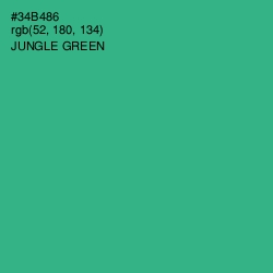 #34B486 - Jungle Green Color Image