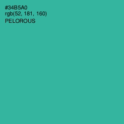 #34B5A0 - Pelorous Color Image