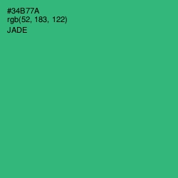 #34B77A - Jade Color Image