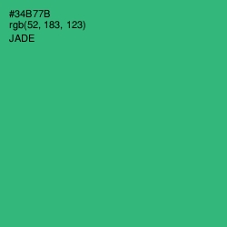 #34B77B - Jade Color Image