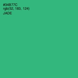 #34B77C - Jade Color Image