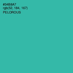 #34B8A7 - Pelorous Color Image