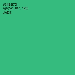 #34BB7D - Jade Color Image