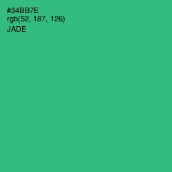 #34BB7E - Jade Color Image