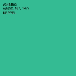 #34BB93 - Keppel Color Image