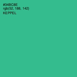 #34BC8E - Keppel Color Image