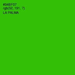 #34BF07 - La Palma Color Image