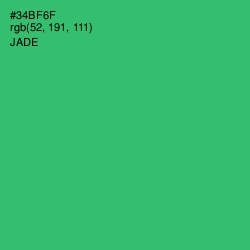 #34BF6F - Jade Color Image