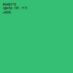 #34BF75 - Jade Color Image