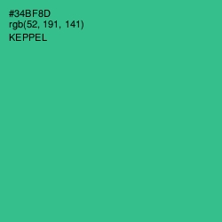 #34BF8D - Keppel Color Image