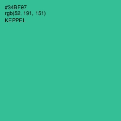 #34BF97 - Keppel Color Image