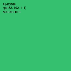 #34C06F - Malachite Color Image