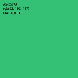 #34C075 - Malachite Color Image