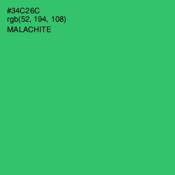 #34C26C - Malachite Color Image