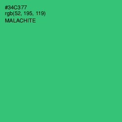 #34C377 - Malachite Color Image