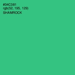 #34C381 - Shamrock Color Image