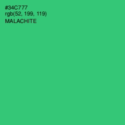 #34C777 - Malachite Color Image