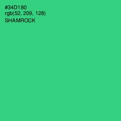 #34D180 - Shamrock Color Image
