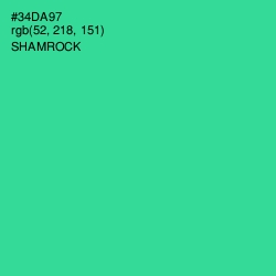 #34DA97 - Shamrock Color Image