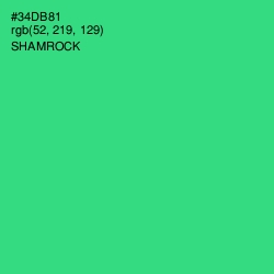 #34DB81 - Shamrock Color Image