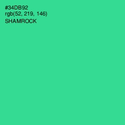 #34DB92 - Shamrock Color Image