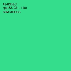 #34DD8C - Shamrock Color Image