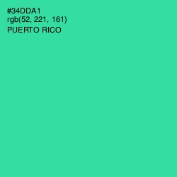 #34DDA1 - Puerto Rico Color Image