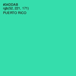 #34DDAB - Puerto Rico Color Image