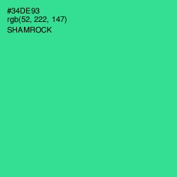 #34DE93 - Shamrock Color Image