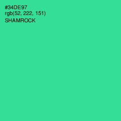 #34DE97 - Shamrock Color Image