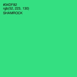 #34DF82 - Shamrock Color Image