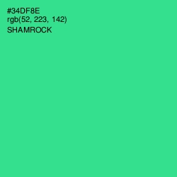 #34DF8E - Shamrock Color Image