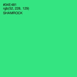 #34E481 - Shamrock Color Image