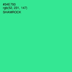 #34E793 - Shamrock Color Image