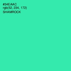 #34EAAC - Shamrock Color Image