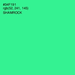 #34F191 - Shamrock Color Image