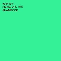 #34F197 - Shamrock Color Image