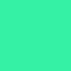 #34F1A6 - Shamrock Color Image