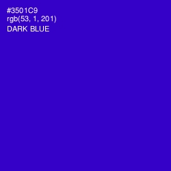 #3501C9 - Dark Blue Color Image