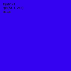 #3501F1 - Blue Color Image