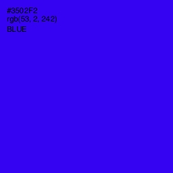 #3502F2 - Blue Color Image