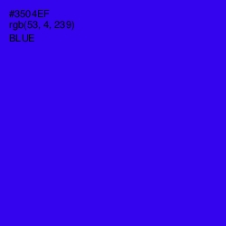 #3504EF - Blue Color Image