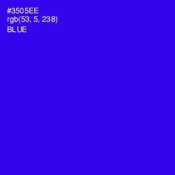 #3505EE - Blue Color Image