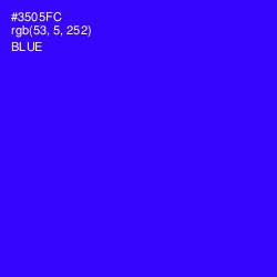 #3505FC - Blue Color Image