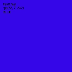 #3507E8 - Blue Color Image