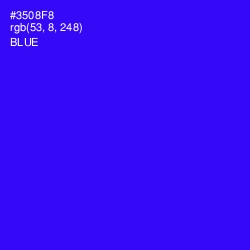 #3508F8 - Blue Color Image