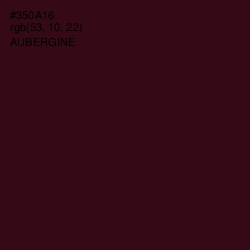 #350A16 - Aubergine Color Image